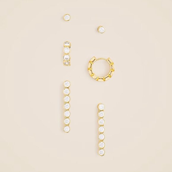 J. Crew cubic zirconia earrings set NWT - Picture 10 of 10